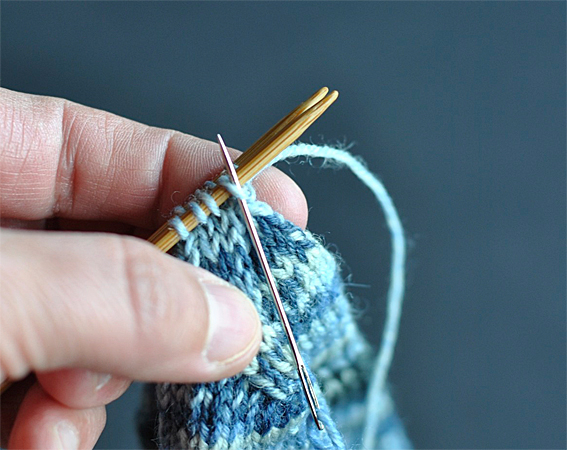 Graft Your Sock Toe With Kitchener Stitch