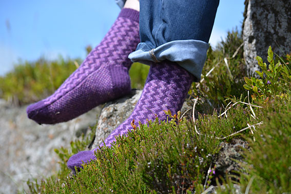 Fair Isle Zig Zag Socks