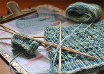 Natalia Mint Aqua  Wool Knit Mittens main image 0