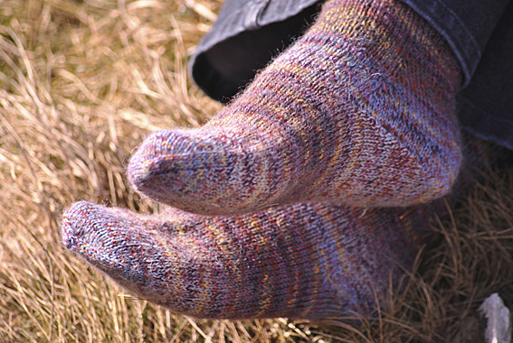 Heather Socks featuring Strong Heel — Knitting Squirrel