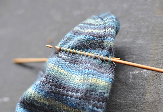Reknitting a Hand Knit Sock Toe