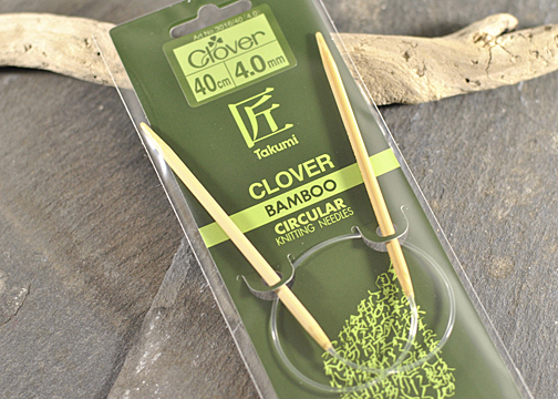 Clover 3016/16-09 Takumi Bamboo Circular 16-Inch Knitting Needles Size 9 