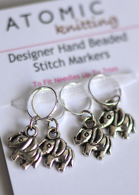 Mercury Silver Premium Beaded Stitch Markers Knitting Marker – Handstitched  Life