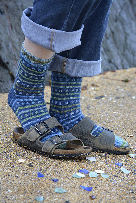Beachcombing Striped Sock