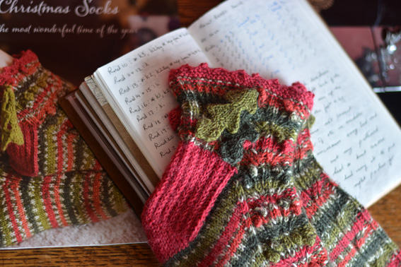 WYS Holly Berry Christmas Socks