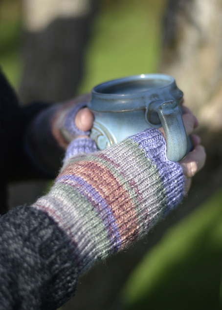 Opal Schafpate Fingerless Mitts