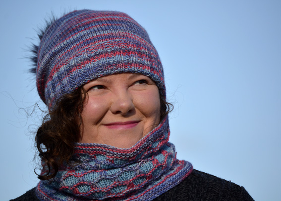 Opal Winter Moon Hat & Cochal Cowl