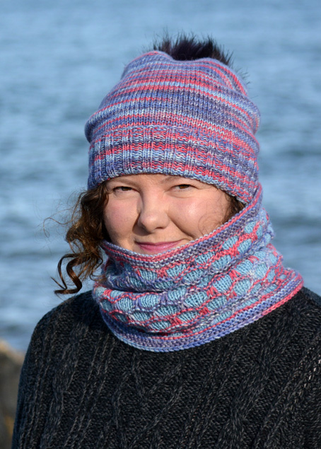 Opal Winter Moon Hat & Cochal Cowl