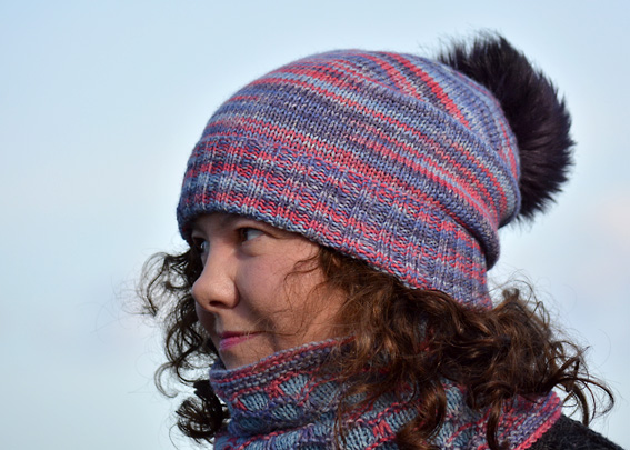 Opal Winter Moon Hat & Cochal Cowl