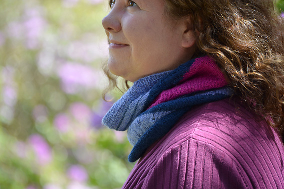 3 Colour Cashmere Cowl