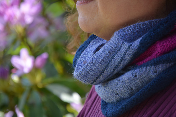 3 Colour Cashmere Cowl