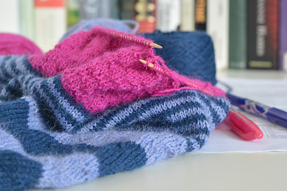 3 Colour Cashmere Cowl