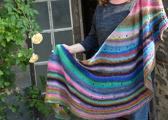 Noro Dotted Ray Shawl