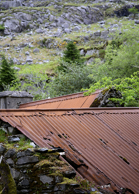 Rusty roof in Gap of Dunloe