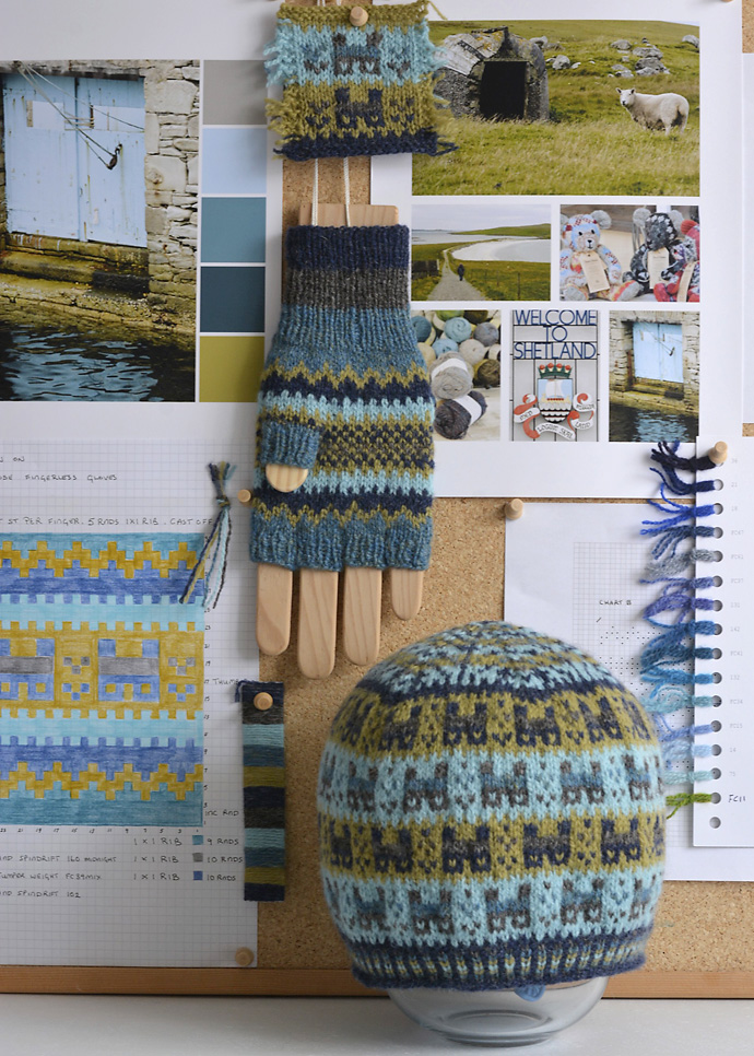 Crofthoose Hat & Fingerless Gloves Moodboard