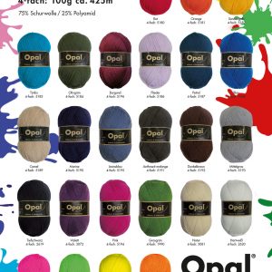 Opal Uni Solid Colour Sock Yarn