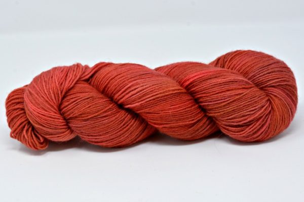 Carmine Charm Opal Sock Yarn Hand Dyed