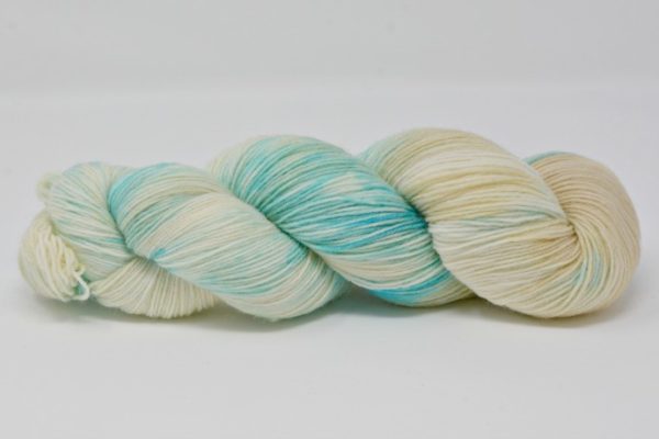 Sea Foam Opal Sock Yarn Hand Dyed