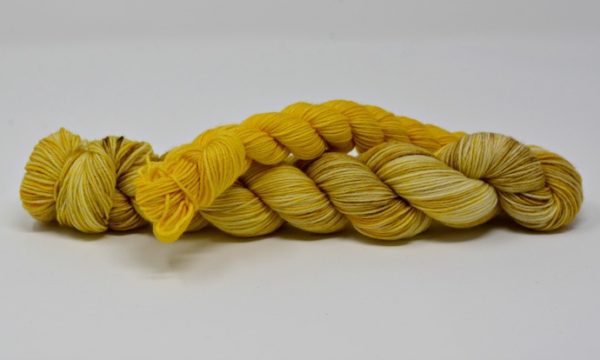Butterscotch Hand Dyed Sock Yarn Set