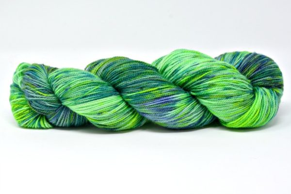 Green Gleam Hand Dyed BFL Sock Yarn