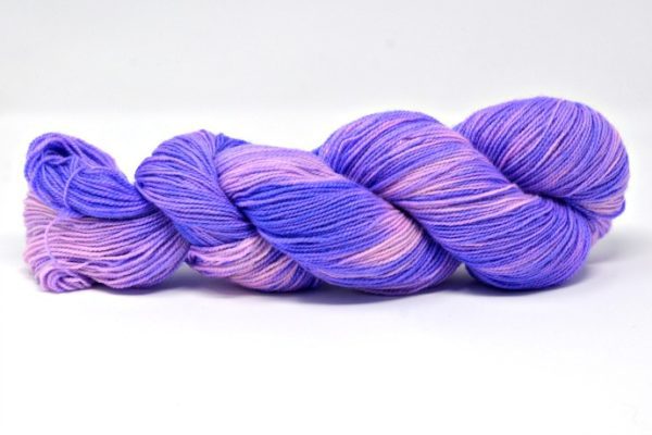 Han Purple Hand Dyed BFL Sock Yarn