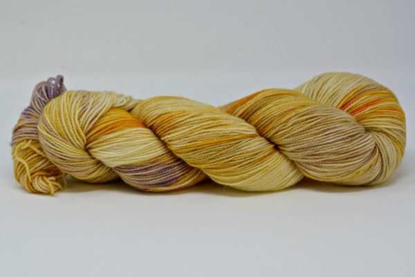 Old Gold Hand Dyed BFL Sock Yarn