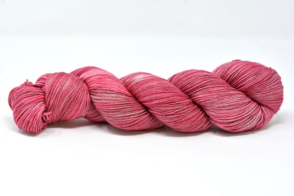 Strawberry Punch Hand Dyed Sock Yarn New