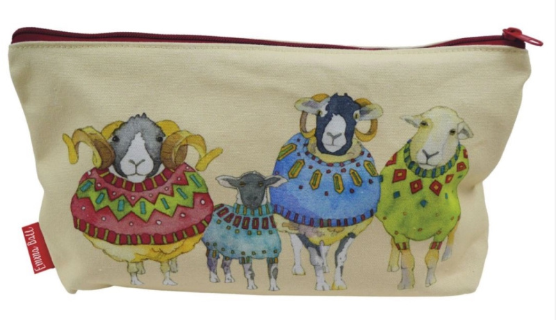 Emma Ball Sheep In Sweaters Long Lidded Storage Tin Perfect for Car or Caravan 