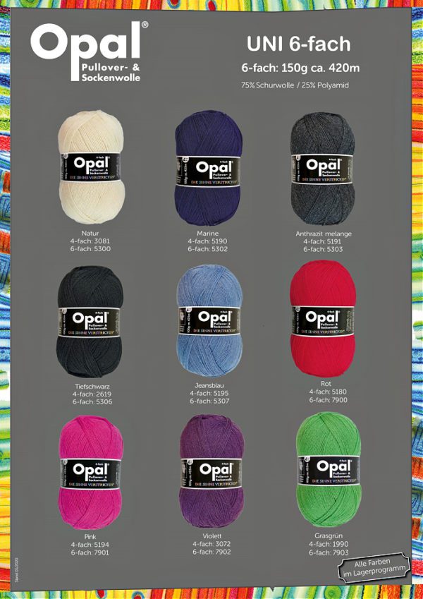 Opal Uni 6ply Sock Yarn