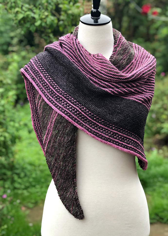 Yak Wool|Shawl/Throw/Wrap Eggplant Handloomed|Reversal|Flora|Base Color 