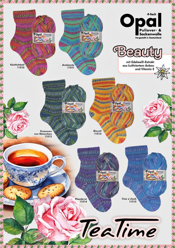 Opal Beauty Tea Time 4ply