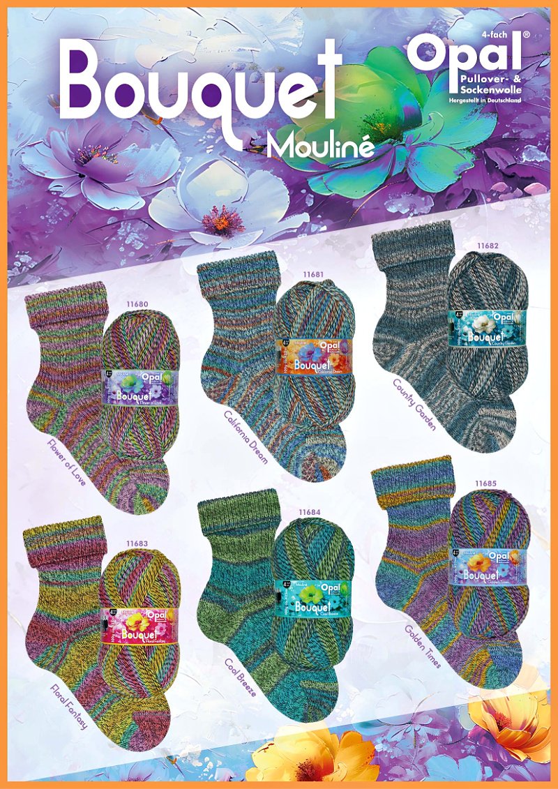 Opal Bouquet Mouline 4ply